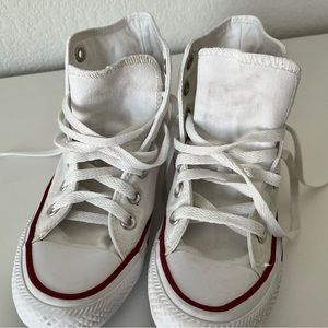 Converse All Stars white high tops sz 5 youth